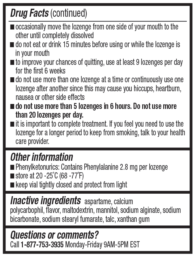 Mini Nicotine Lozenge 2mg | Stop Smoking Aid | Mint Flavor | 135 Count | Pack of 5 Vials | Reduces Cravings & Withdrawal Symptoms