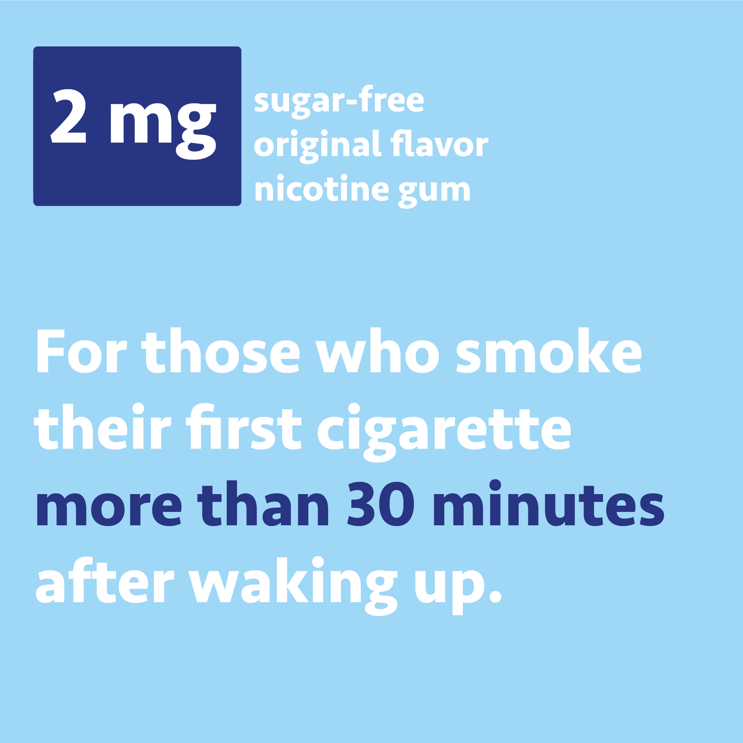 Uncoated Nicotine Gum 2mg | Stop-Smoking Aid | Original Flavor | 170 Count | Reduces Withdrawal Symptoms