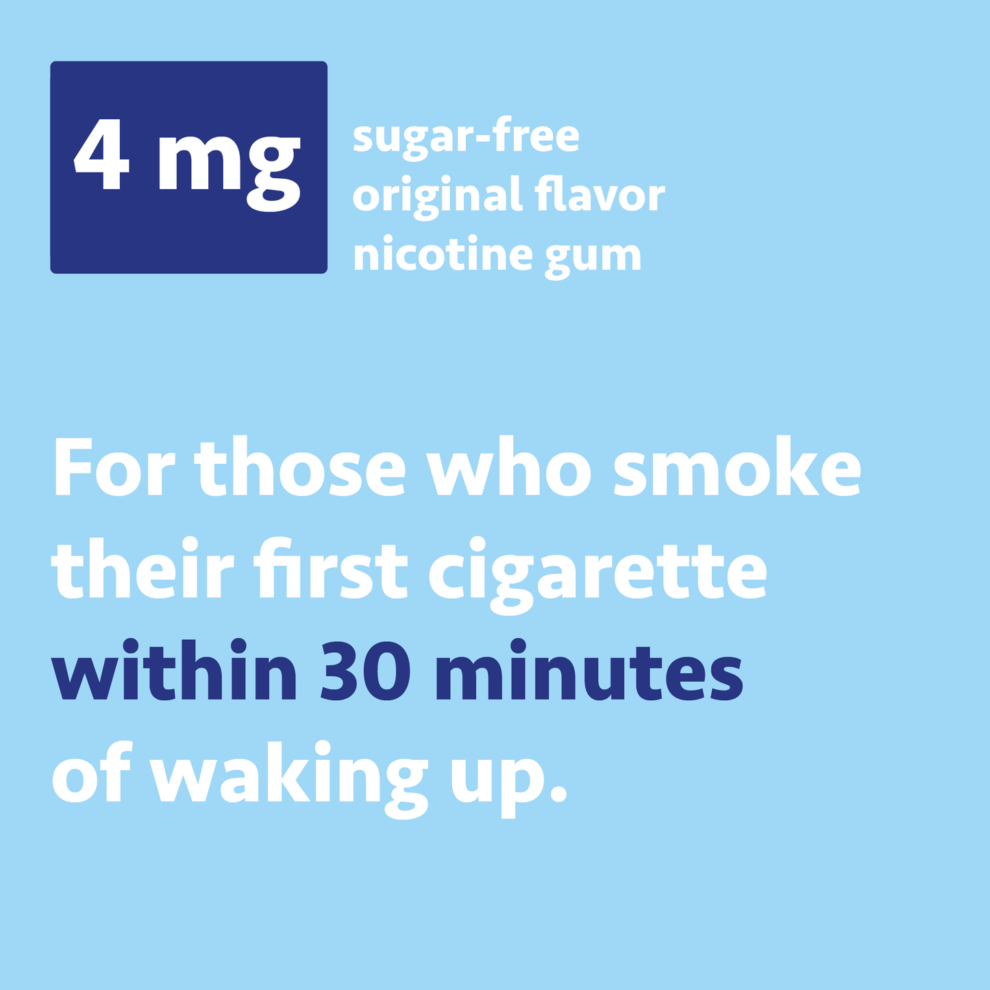 Uncoated Nicotine Gum 4mg | Stop-Smoking Aid | Original Flavor | 170 Count | Reduces Withdrawal Symptoms