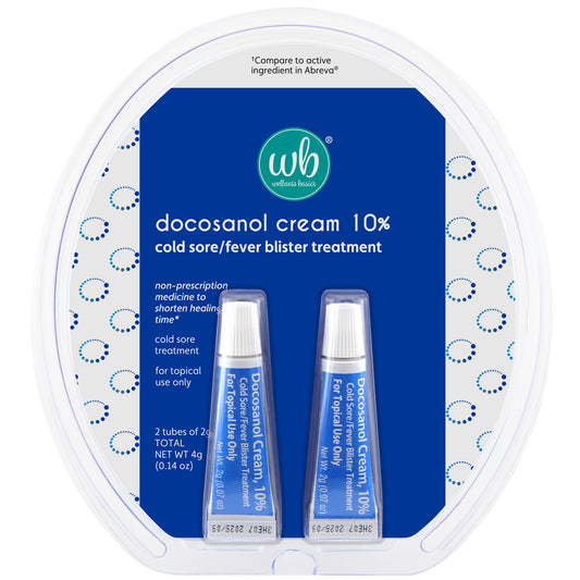 Docosanol Cream 10% | Cold Sore Treatment | Shortens Healing Time | 0.07 oz - 2 Tubes