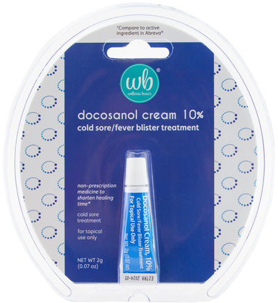 Docosanol Cream 10% | Cold Sore Treatment | Shortens Healing Time | 0.07oz - 1 Tube