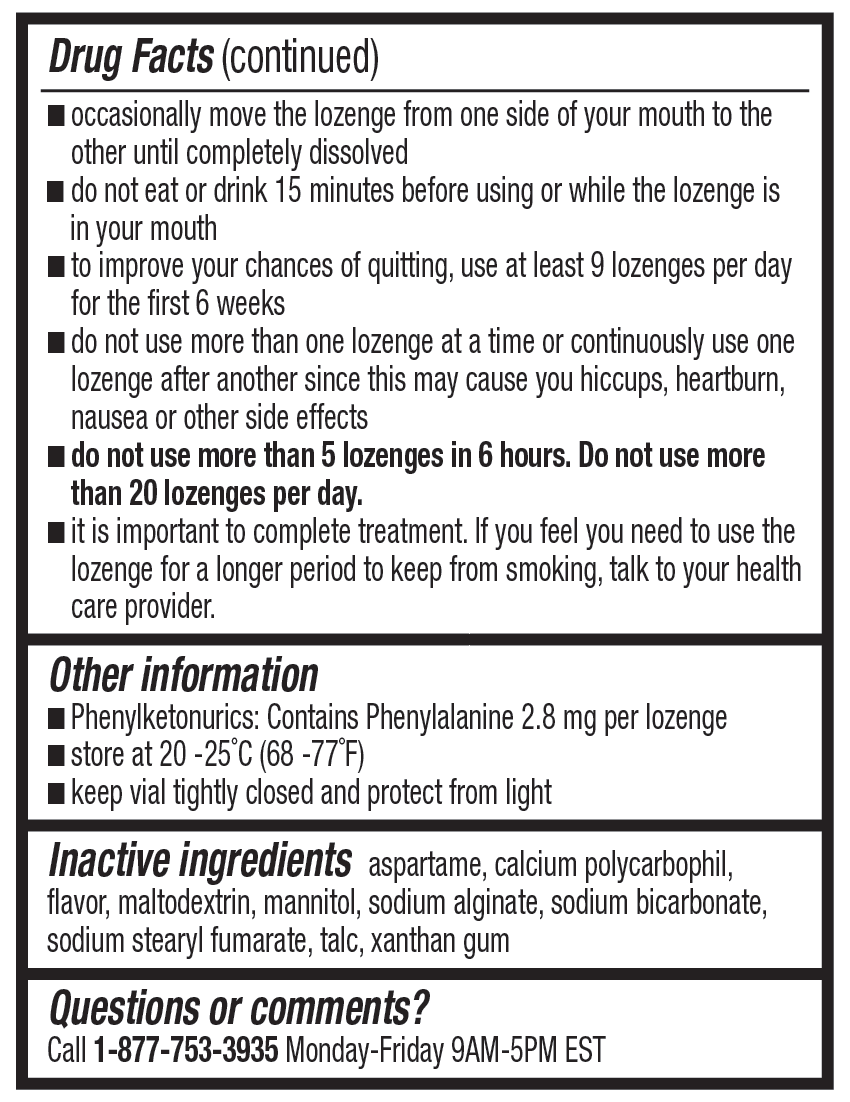 Mini Nicotine Lozenge 4mg | Stop Smoking Aid | Mint Flavor | 135 Count | Pack of 5 Vials | Reduces Cravings & Withdrawal Symptoms