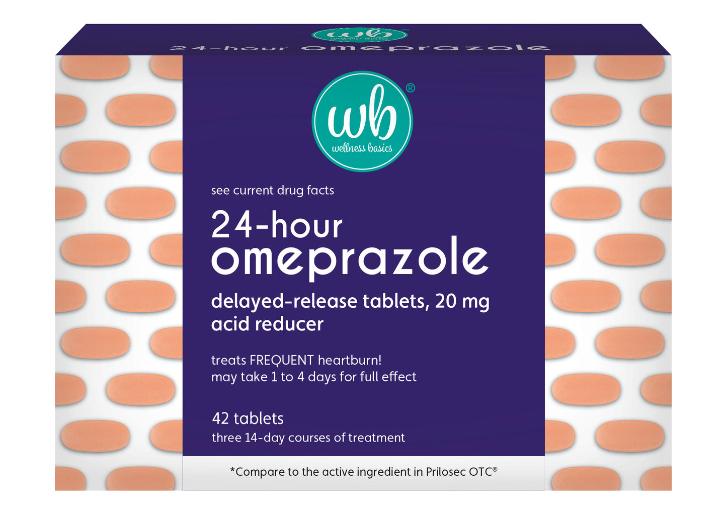 Omeprazole 20mg Delayed Release | Acid Reducer | 42 Count | Tablet | Treats Frequent Heartburn